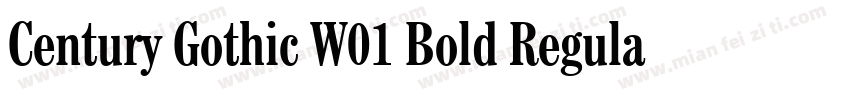 Century Gothic W01 Bold Regular字体转换